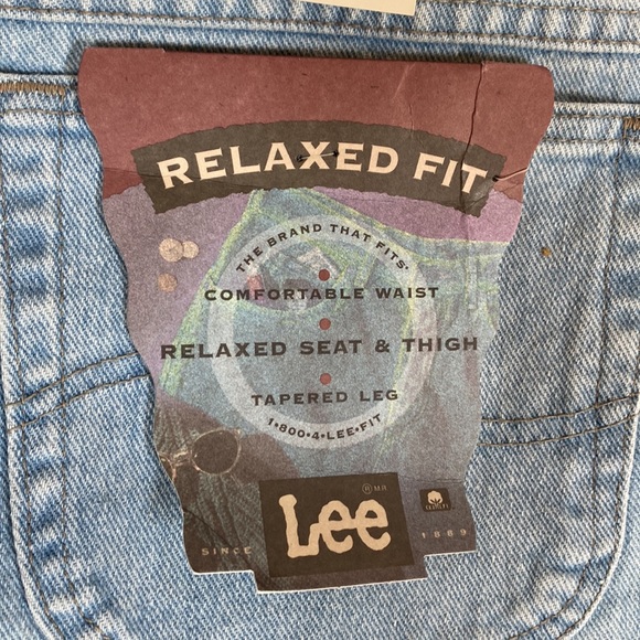 VTG Lee Relaxed Fit Eurobleach Jeans, Size 38 / 32 - Picture 4 of 13